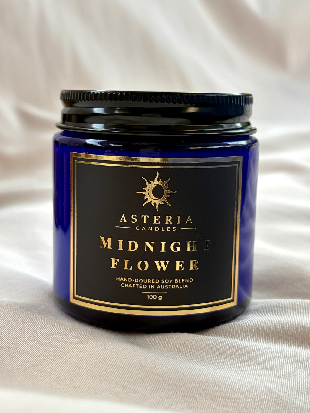 Midnight Flower Candle